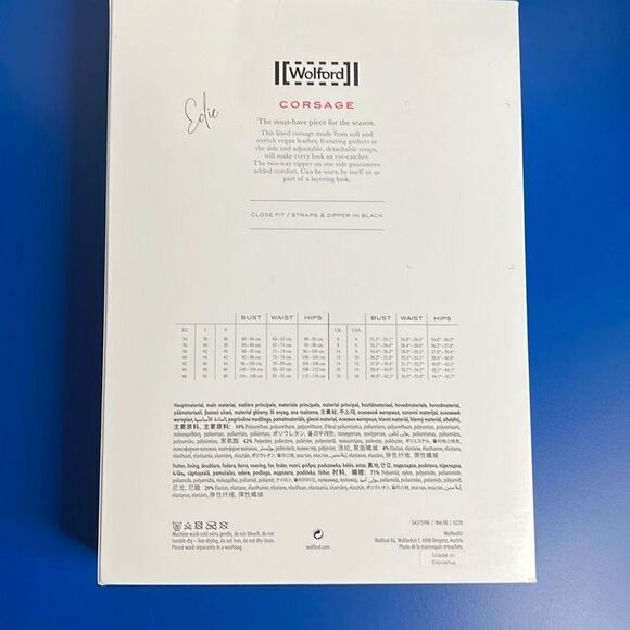 NWT Wolford Edie Corsage Tube Top Faux Leather - Picture 16 of 16